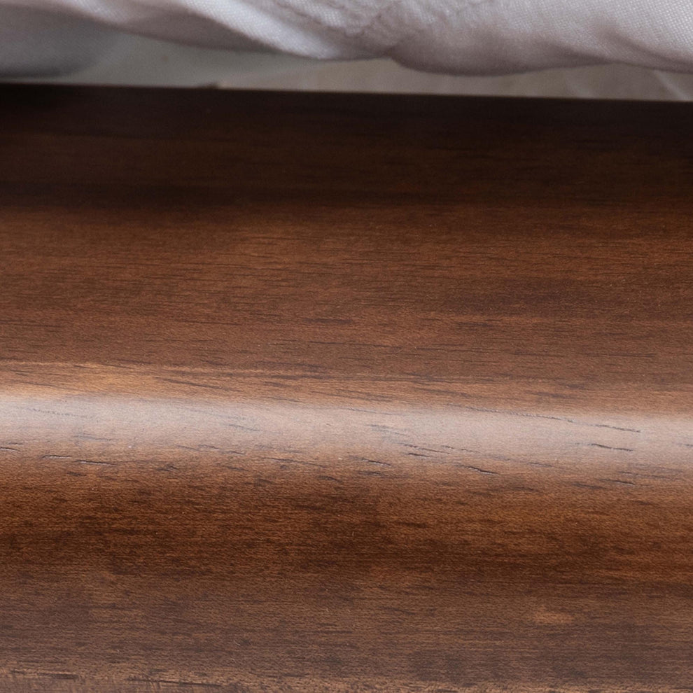 Baxton Studio Alivia Mid-Century Modern Walnut Brown Finished Wood Queen Size Bed Frame | Beds | Modishstore - 6