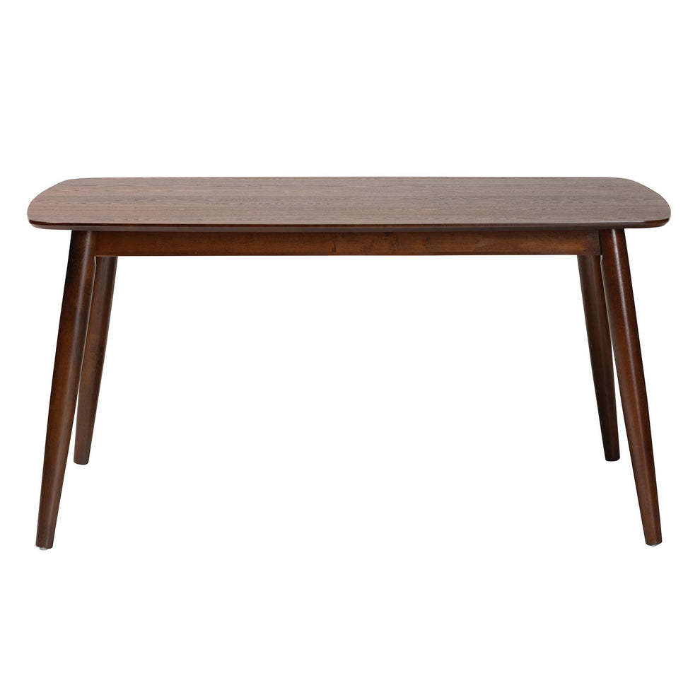 Baxton Studio Flora Mid-Century Modern Black Finished Wood Dining Table | Dining Tables | Modishstore - 21