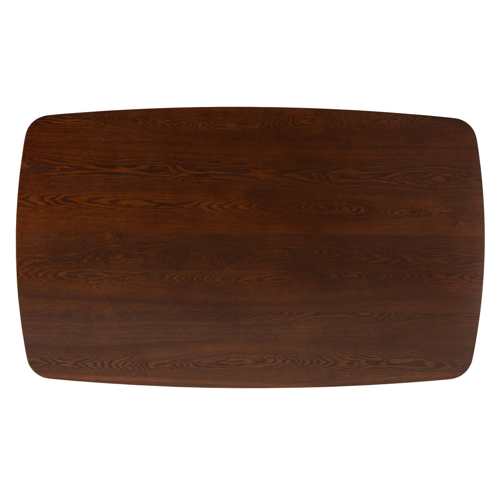 Baxton Studio Flora Mid-Century Modern Black Finished Wood Dining Table | Dining Tables | Modishstore - 24