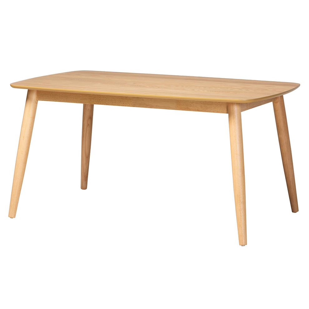 Baxton Studio Flora Mid-Century Modern Black Finished Wood Dining Table | Dining Tables | Modishstore - 11