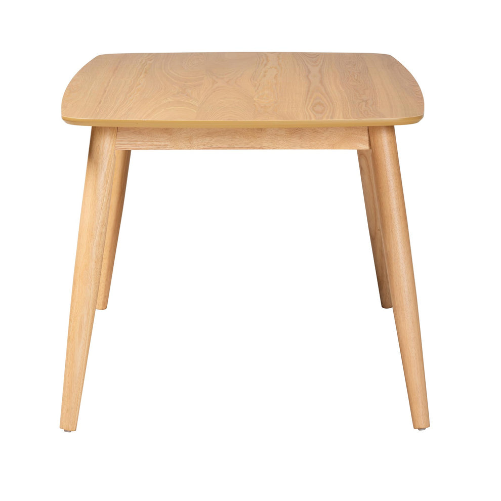 Baxton Studio Flora Mid-Century Modern Black Finished Wood Dining Table | Dining Tables | Modishstore - 13