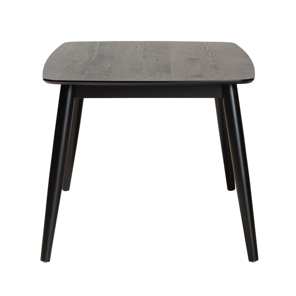 Baxton Studio Flora Mid-Century Modern Black Finished Wood Dining Table | Dining Tables | Modishstore - 4