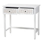 Baxton Studio Yelena Classic and Traditional White Finished Wood 2-Drawer Console Table | Console Tables | Modishstore - 3
