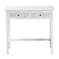 Baxton Studio Yelena Classic and Traditional White Finished Wood 2-Drawer Console Table | Console Tables | Modishstore - 4