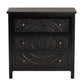Baxton Studio Yelena Classic and Traditional Black Finished Wood 3-Drawer Storage Cabinet | Cabinets | Modishstore - 4