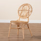 Baxton Studio bali & pari Iris Modern Bohemian Natural Brown Rattan Dining Chair | Dining Chairs | Modishstore - 9