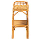 Baxton Studio bali & pari Nayana Modern Bohemian Natural Rattan 2-Tier Console Table | Console Tables | Modishstore - 4