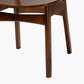 Baxton Studio Hesper Mid-Century Modern Walnut Brown Finished Wood and Rattan 2-Piece Dining Chair Set | Dining Chairs | Modishstore - 6