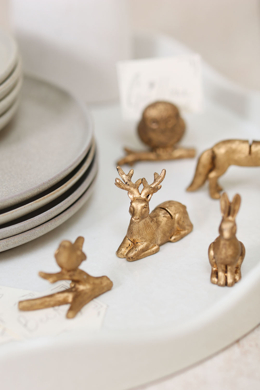 Enchanted Critter Name Card Holder Set of 8 By Accent Decor | Stands | Modishstore - 8
