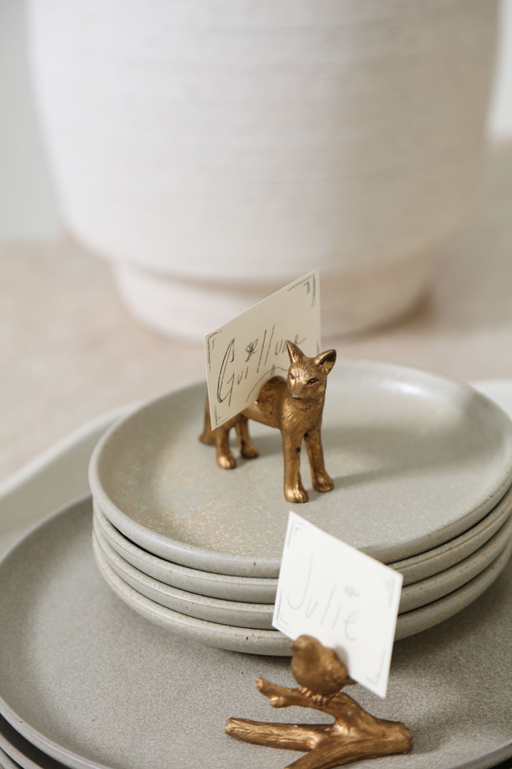 Enchanted Critter Name Card Holder Set of 8 By Accent Decor | Stands | Modishstore - 11