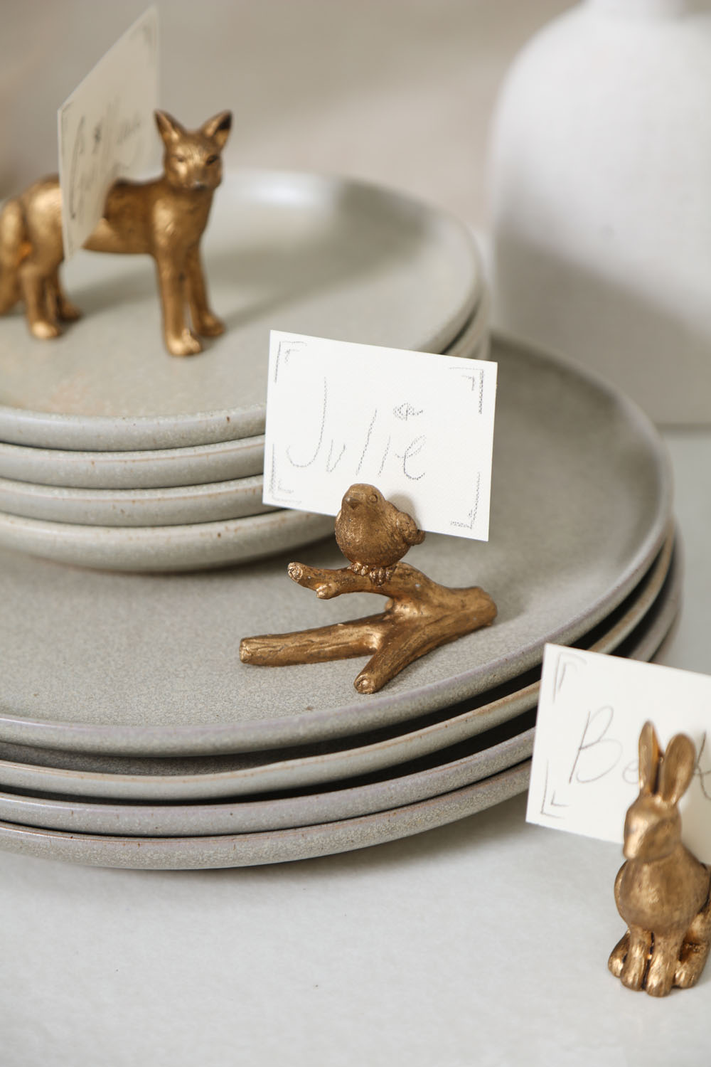 Enchanted Critter Name Card Holder Set of 8 By Accent Decor | Stands | Modishstore - 6