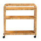 Baxton Studio bali & pari Delphine Modern Bohemian Natural Rattan Kitchen Cart | Kitchen Carts | Modishstore - 3