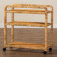 Baxton Studio bali & pari Delphine Modern Bohemian Natural Rattan Kitchen Cart | Kitchen Carts | Modishstore - 9