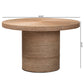Baxton Studio bali & pari Bistra Modern Bohemian Natural Brown Seagrass and Wood Dining Table | Dining Tables | Modishstore - 7