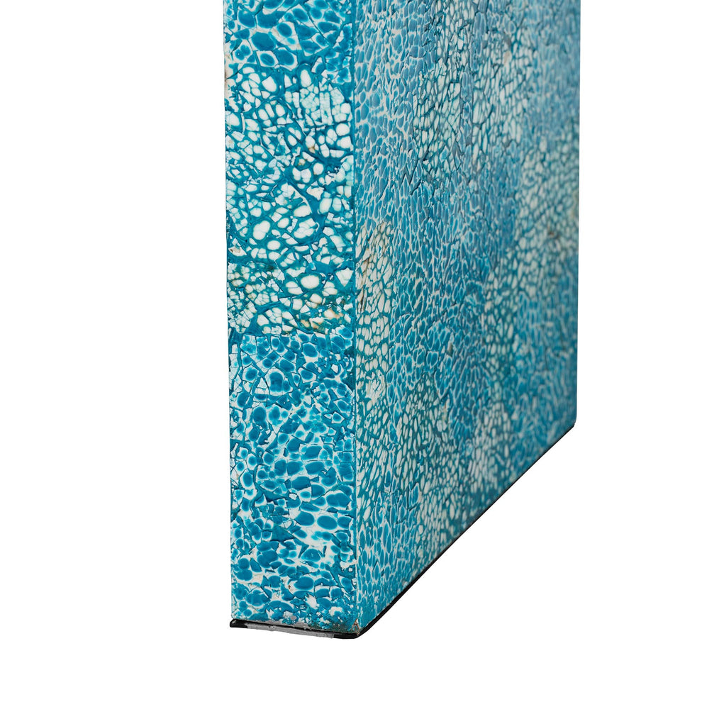 Baxton Studio Veruca Modern Bohemian Blue Mother of Pearl Console Table | Console Tables | Modishstore - 5