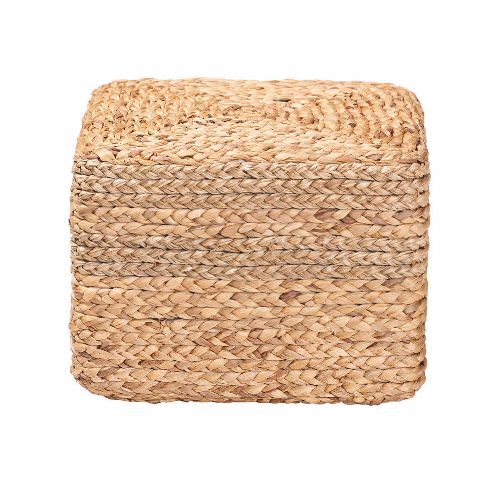 Baxton Studio bali & pari Marella Modern Bohemian Natural Brown Seagrass Accent Footstool | Ottomans | Modishstore - 3