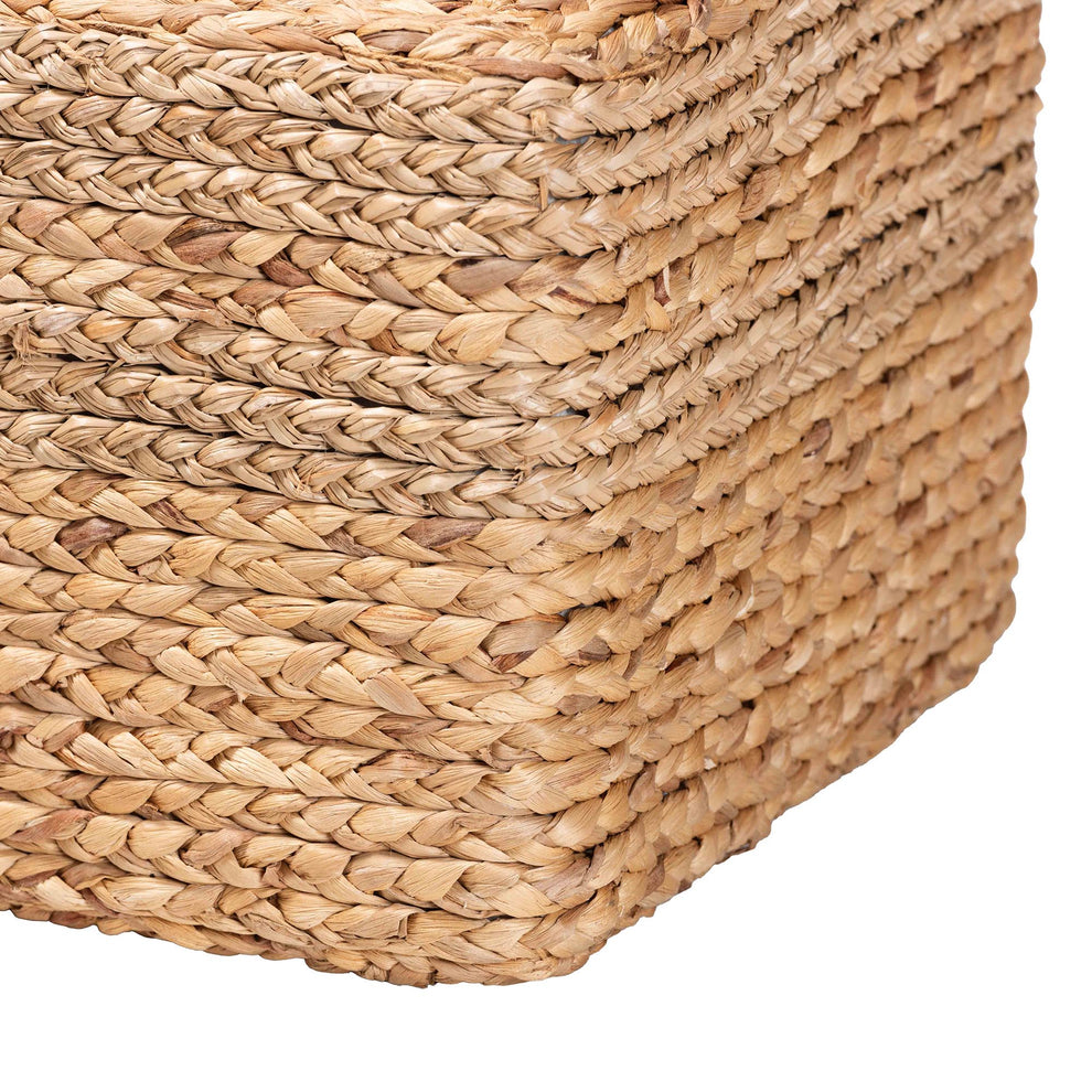 Baxton Studio bali & pari Marella Modern Bohemian Natural Brown Seagrass Accent Footstool | Ottomans | Modishstore - 4