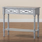 Baxton Studio Gellert Classic and Traditional Grey Finished Wood 2-Drawer Console Table | Console Tables | Modishstore - 9