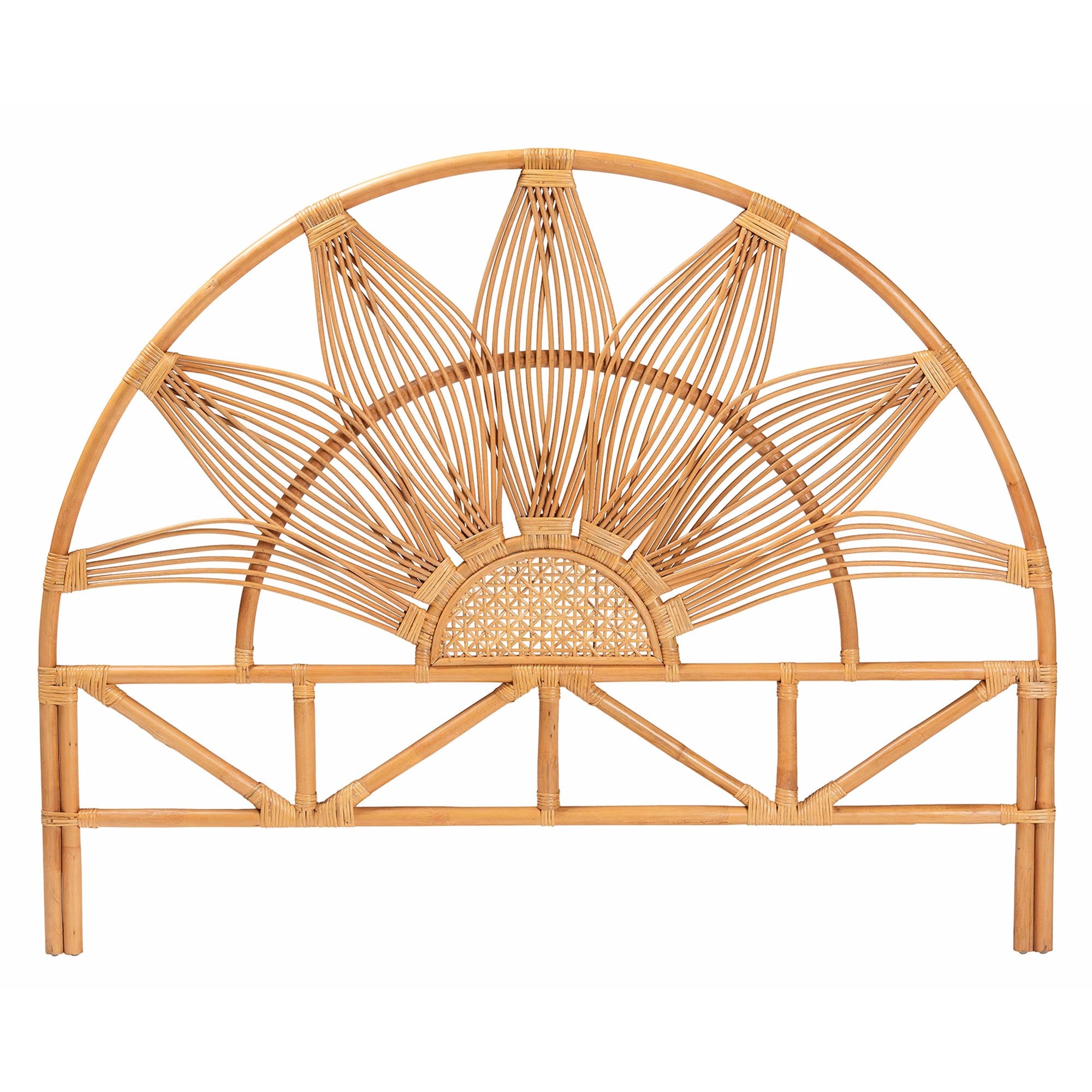 Baxton Studio Jasmine Rattan Headboard - Thumbnail 5