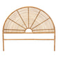 Baxton Studio bali & pari Nina Modern Bohemian Honey Rattan Queen Size Standalone Headboard | Headboards | Modishstore - 3