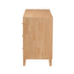 Baxton Studio Hosea Japandi Carved Honeycomb Natural 6-Drawer Dresser | Dressers | Modishstore - 7