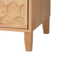 Baxton Studio Hosea Japandi Carved Honeycomb Natural 6-Drawer Dresser | Dressers | Modishstore - 9