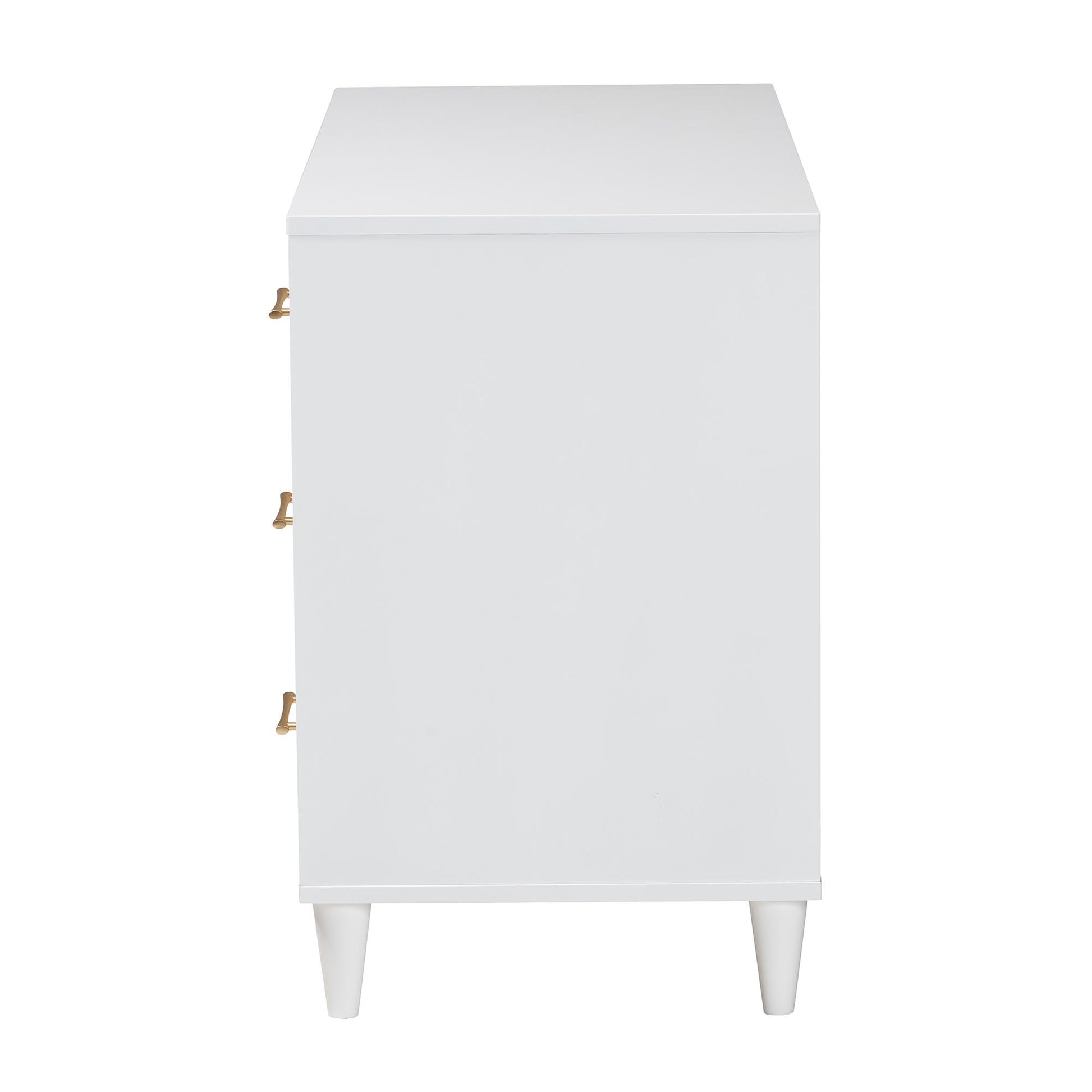 Baxton Studio Louetta White Carved Contrasting 6 Drawer Dresser Baxton Studio Louetta White Carved Contrasting 6 Drawer Dresser