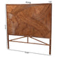 Baxton Studio bali & pari Elettra Bohemian Dark Brown Rattan King Size Standalone Headboard | Headboards | Modishstore - 3