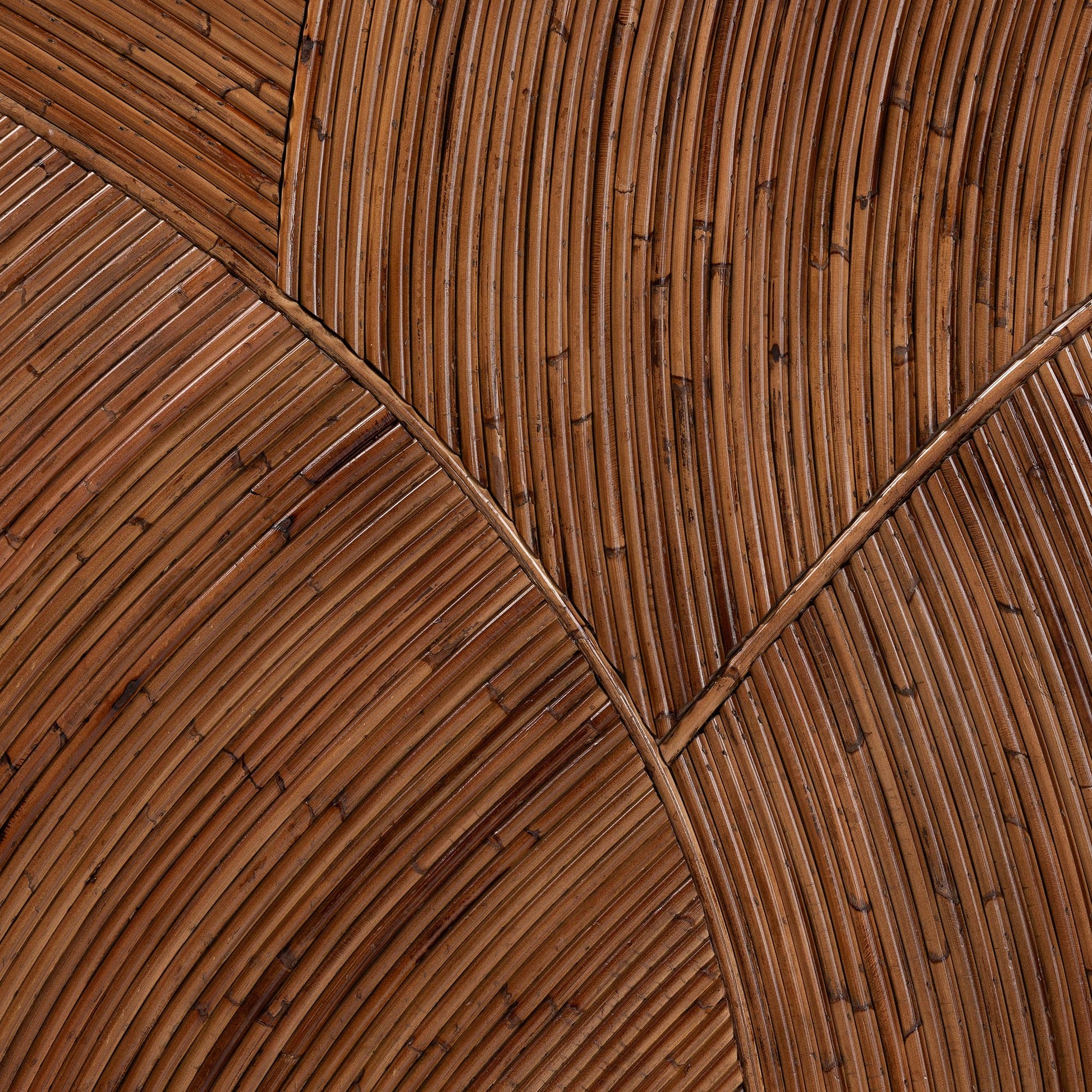 Baxton Studio bali & pari Seana Bohemian Dark Brown Rattan Queen Size Standalone Headboard | Headboards | Modishstore - 6