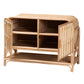 Baxton Studio bali & pari Gitano Bohemian Natural Rattan 2-Door Storage Cabinet | Cabinets | Modishstore - 5