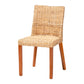 Baxton Studio bali & pari Rowen Bohemian Light Honey Kubu Rattan and Mahogany Wood Dining Chair | Dining Chairs | Modishstore - 2