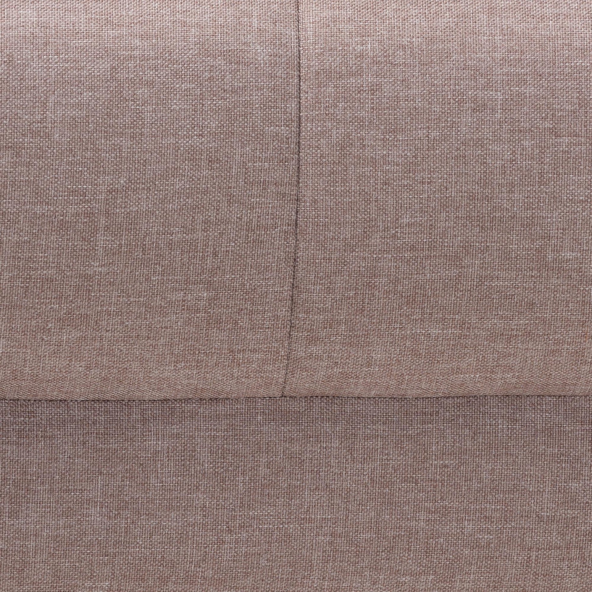 Baxton Studio Claire Contemporary Clay Fabric Upholstered Convertible Sleeper Sofa | Sectional | Modishstore - 6