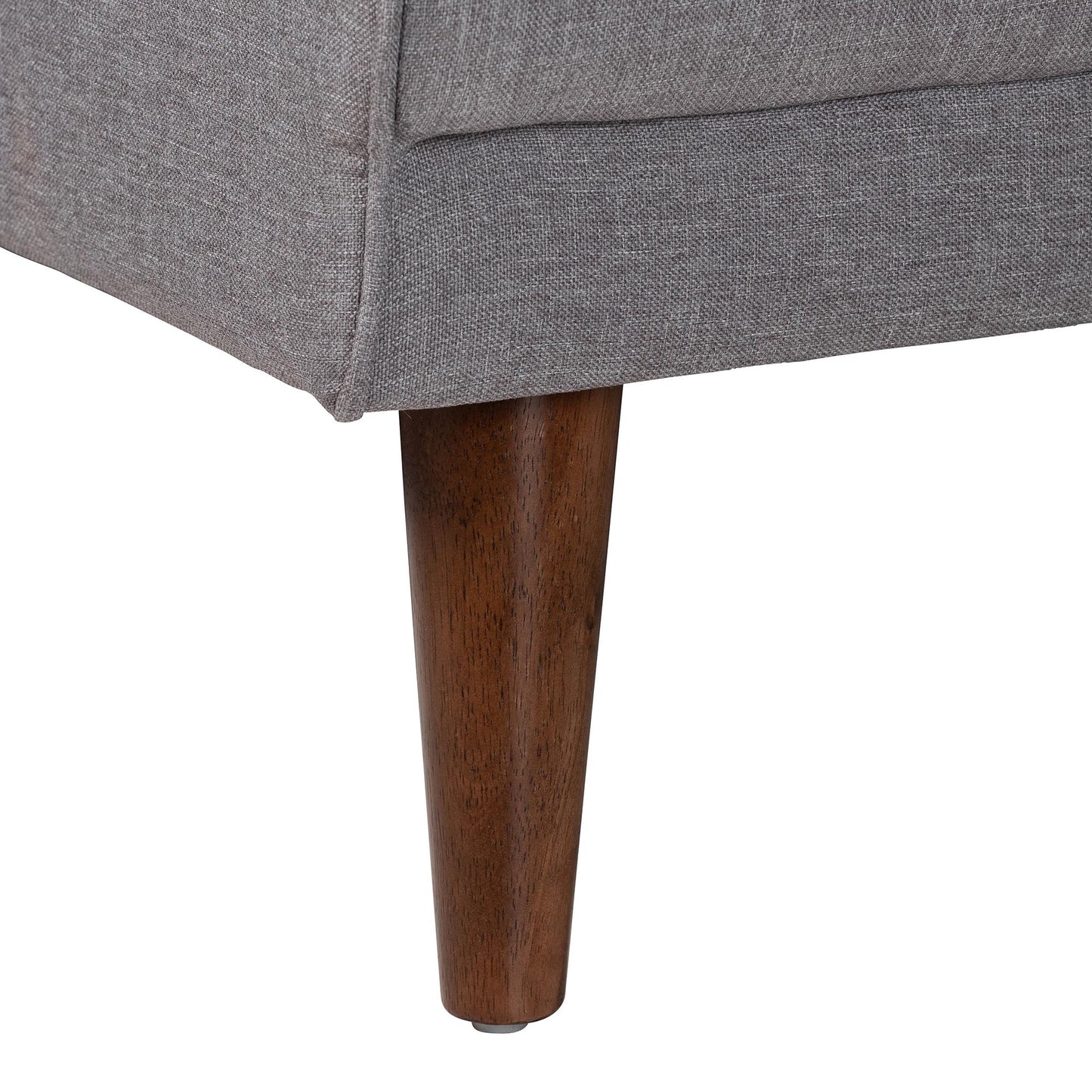 Baxton Studio Claire Contemporary Slate Fabric Upholstered Convertible Sleeper Sofa | Sectional | Modishstore - 5