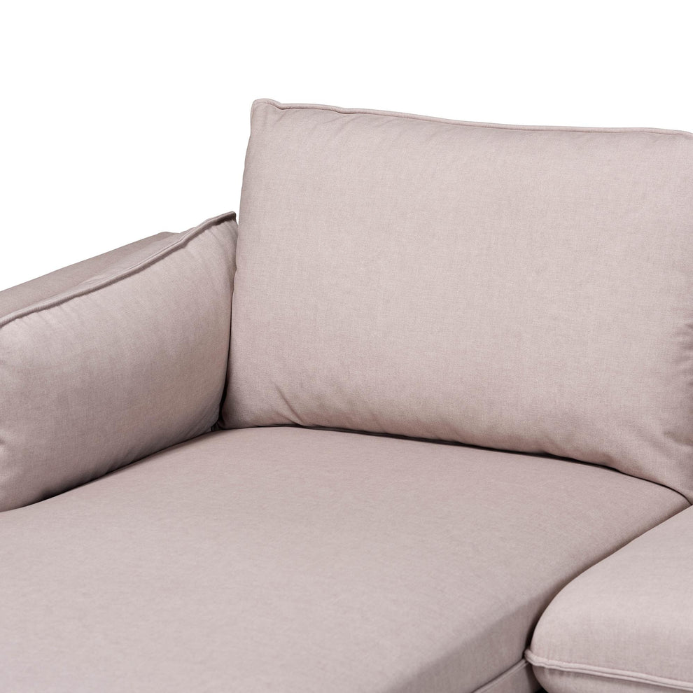 Baxton Studio Olson Modern Beige Fabric Left Facing Sectional Sofa | Sectional | Modishstore - 4
