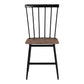 Baxton Studio Cardinal Industrial Dark Brown Wood and Metal Dining Chair | Dining Chairs | Modishstore - 7