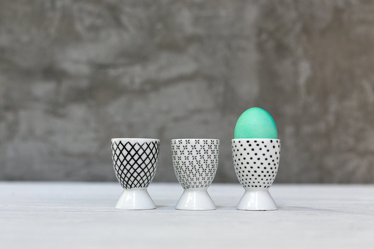 Graphic Egg Cup Set of 4 By Accent DŽcor
