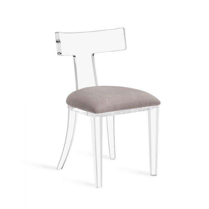 Tristan Acrylic Klismos Chair By Interlude Home | Dining Chairs | Modishstore