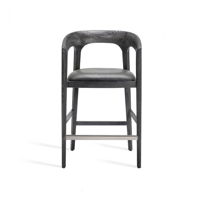 Kendra Counter Stool - Grey By Interlude Home | Counter Stools | Modishstore - 2