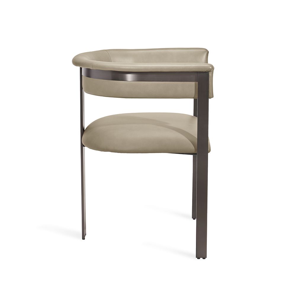 Darcy Dining Chair - Taupe/ Graphite By Interlude Home | Dining Chairs | Modishstore - 4