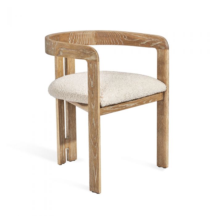Burke Dining Chair - Shearling By Interlude Home | Dining Chairs | Modishstore - 2