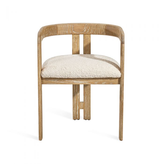 Burke Dining Chair - Shearling By Interlude Home | Dining Chairs | Modishstore