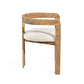 Burke Dining Chair - Shearling By Interlude Home | Dining Chairs | Modishstore - 4