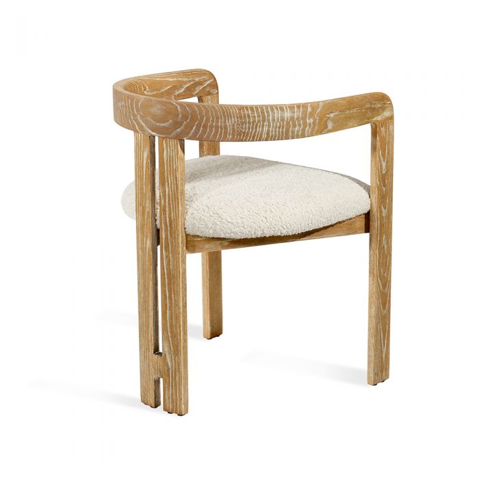 Burke Dining Chair - Shearling By Interlude Home | Dining Chairs | Modishstore - 3
