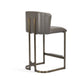 Banks Counter Stool - Grey By Interlude Home | Counter Stools | Modishstore - 3