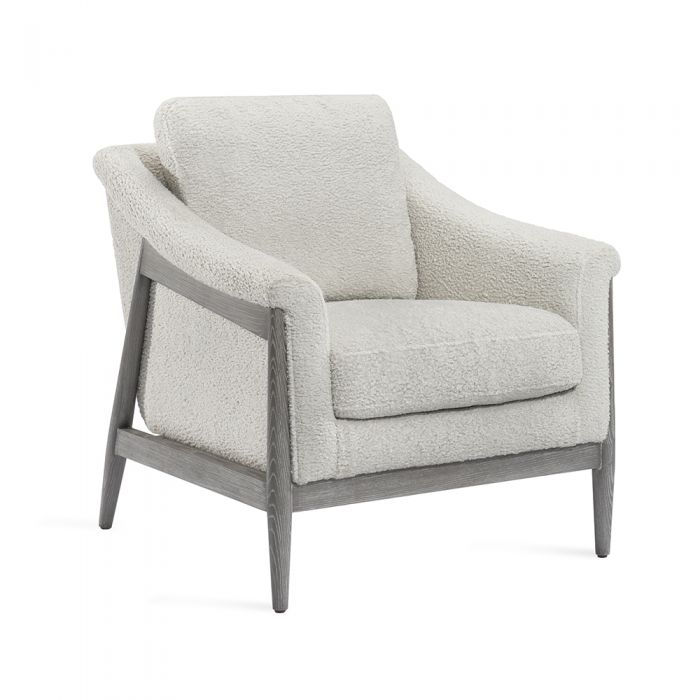 Layla Occasional Chair - Haze Shearling By Interlude Home | Armchairs | Modishstore - 2