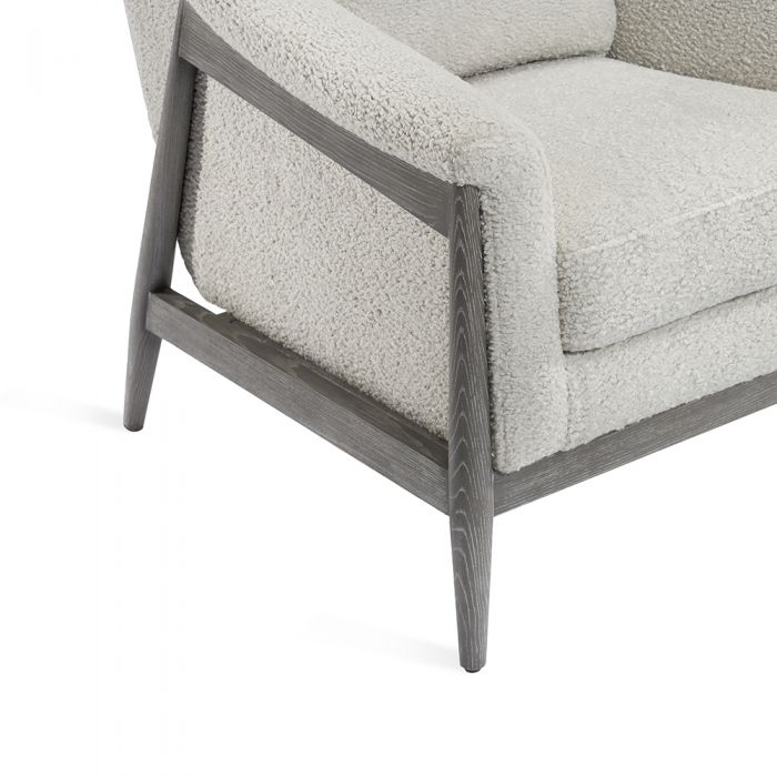 Layla Occasional Chair - Haze Shearling By Interlude Home | Armchairs | Modishstore - 5