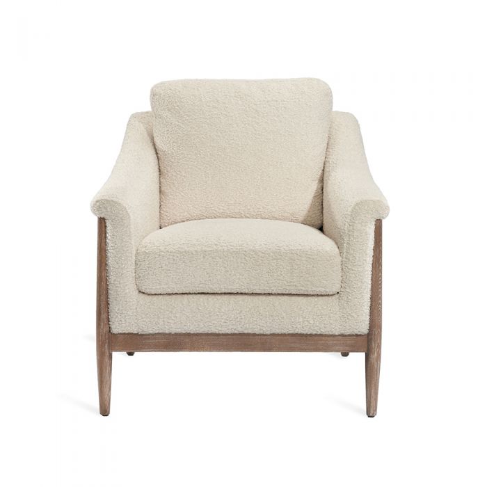 Layla Occasional Chair - Haze Shearling By Interlude Home | Armchairs | Modishstore - 6