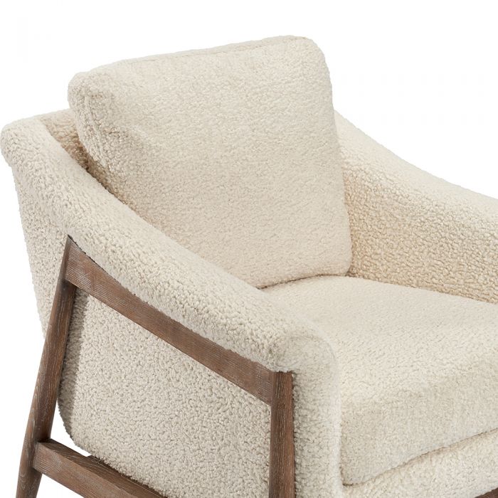 Layla Occasional Chair - Haze Shearling By Interlude Home | Armchairs | Modishstore - 10