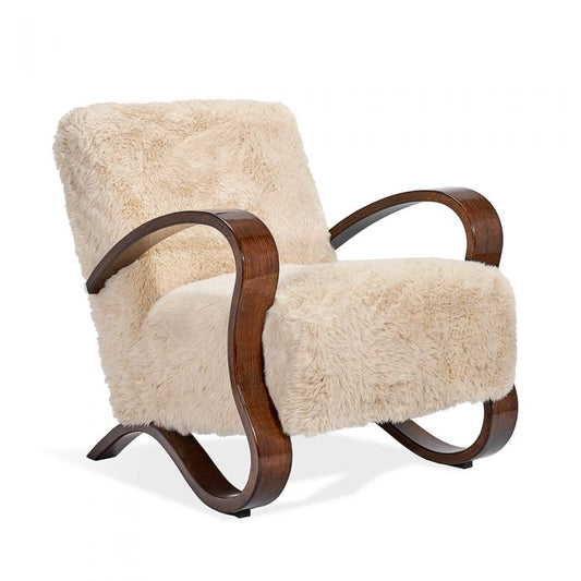Milan Lounge Chair - Almond By Interlude Home | Lounge Chairs | Modishstore