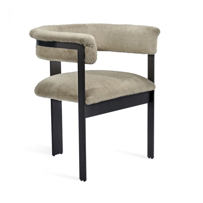 Darcy Dining Chair - Black/ Fawn By Interlude Home | Dining Chairs | Modishstore - 2